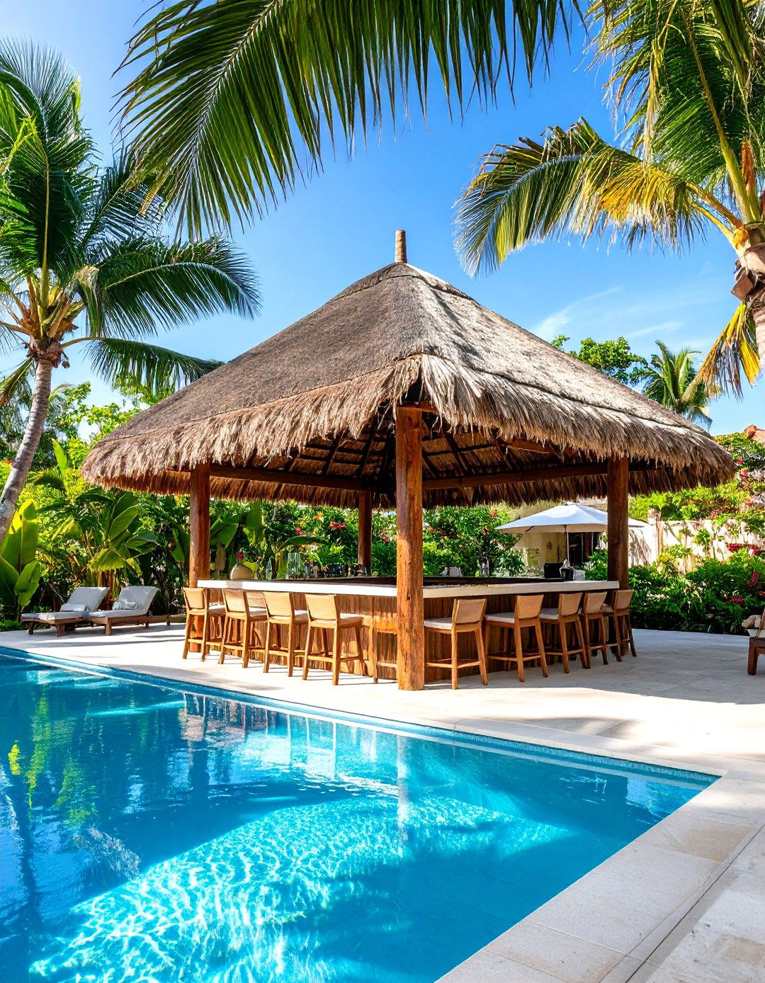 Rustic Thatched Roof Palapa - 30 patio shades ideas