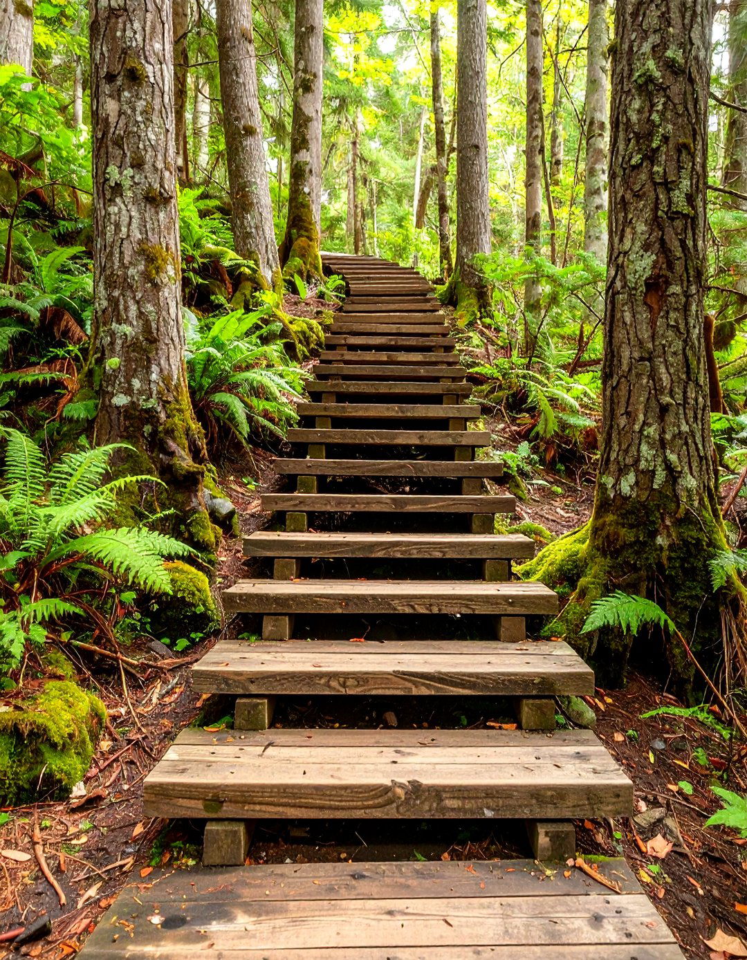Rustic Timber and Boulder Deck Steps - 30 deck steps ideas