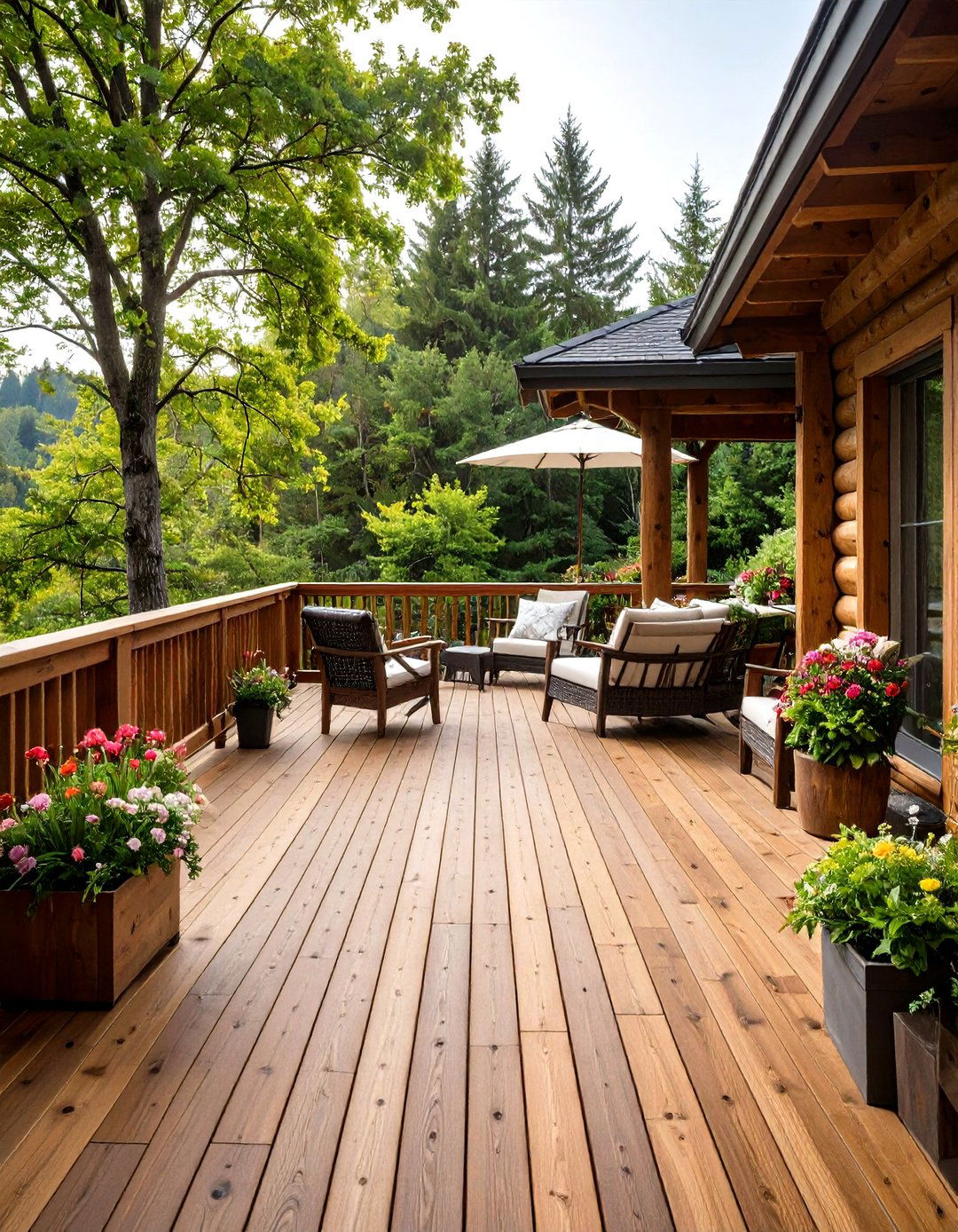 Rustic Wood Patio Deck - 30 patio deck ideas