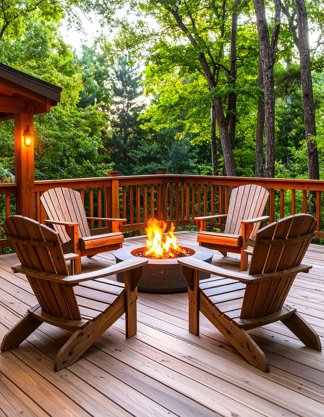 Rustic Wooden Deck Outside Patio - 30 outside patio ideas
