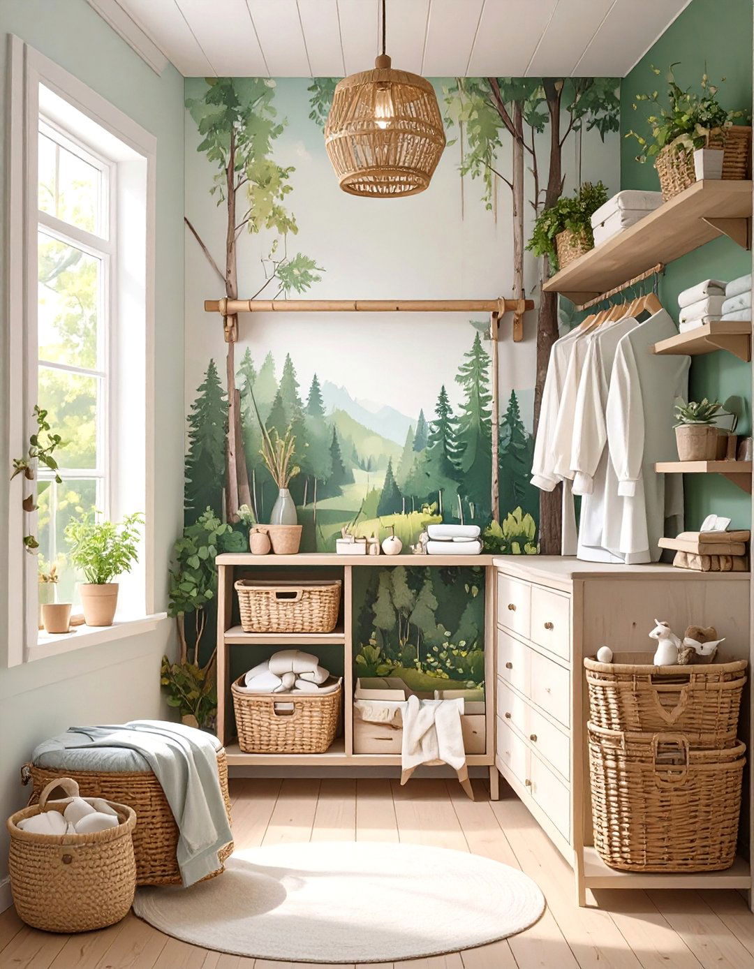 Rustic Woodland Baby Closet - 30 baby closet ideas
