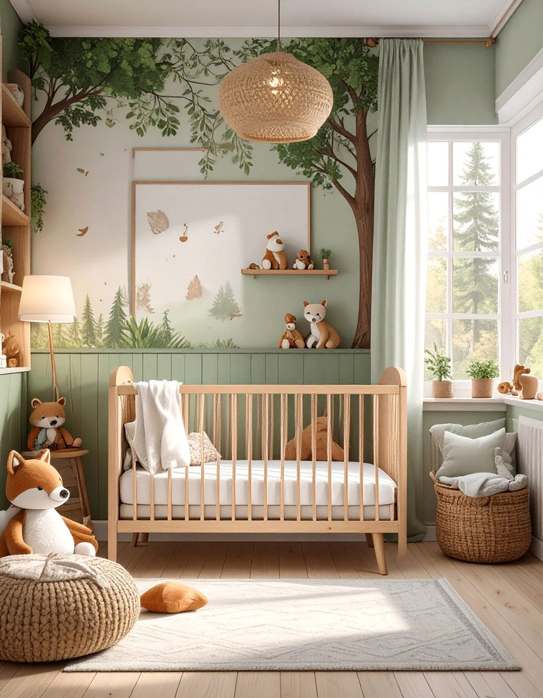 Rustic Woodland Creature Nursery - 30 baby boy nursery ideas for small rooms