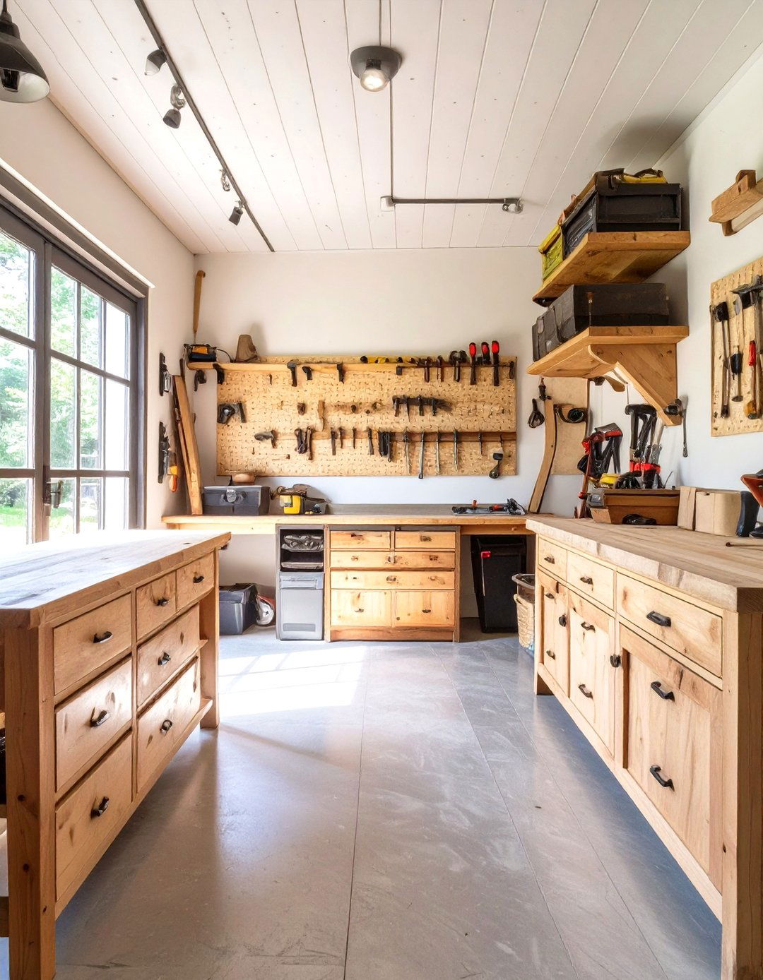 Rustic Woodworking Shop Garage - 30 garage layout ideas