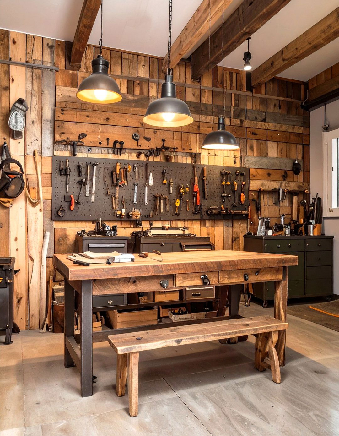 Rustic Workshop Garage Interior - 30 garage interior ideas