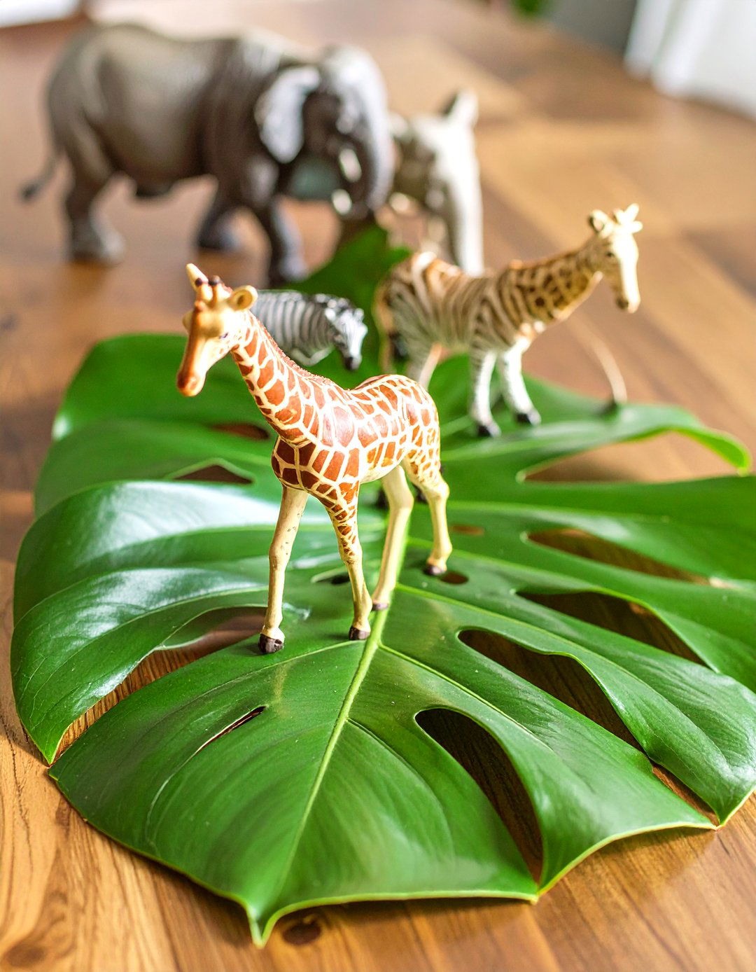 Safari Animal Parade - 30 baby shower centerpiece ideas