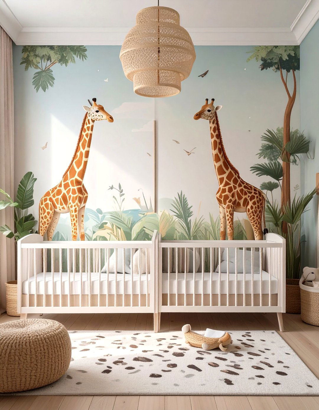 Safari Themed Twin Nursery - 30 twin nursery ideas