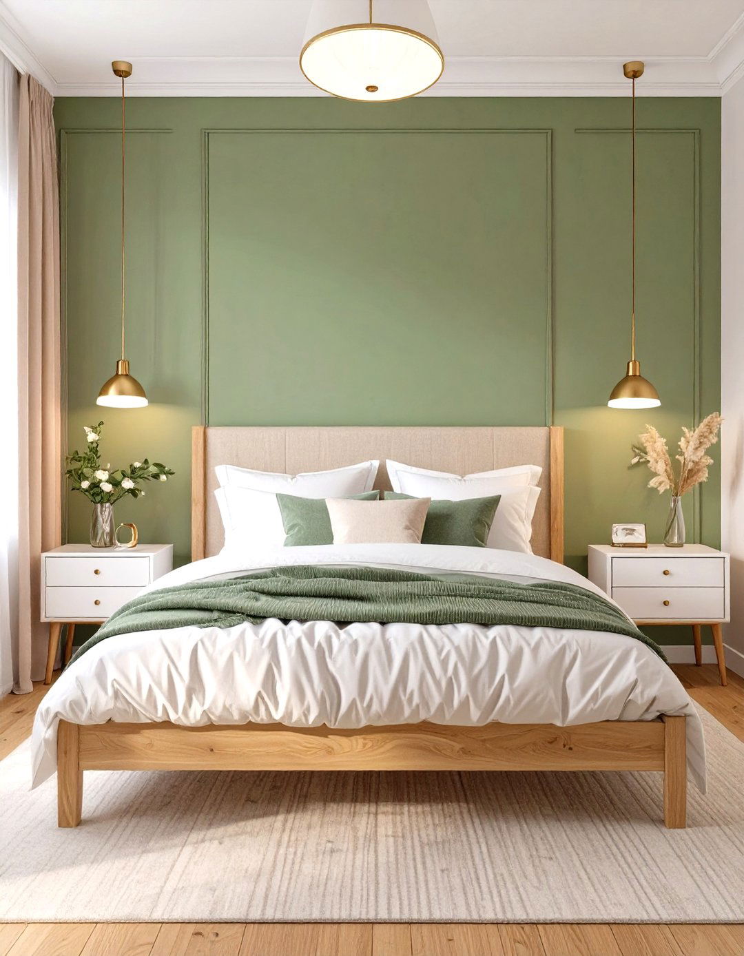 Sage Green Accent Wall Bedroom - 30 sage green bedroom ideas