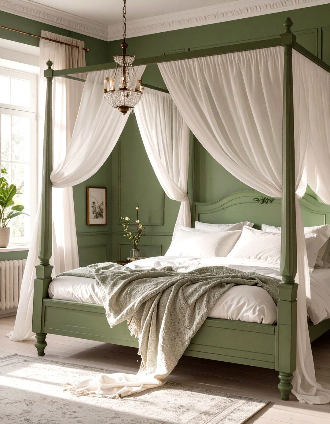 Sage Green Four Poster Bed Bedroom - 30 sage green bedroom ideas