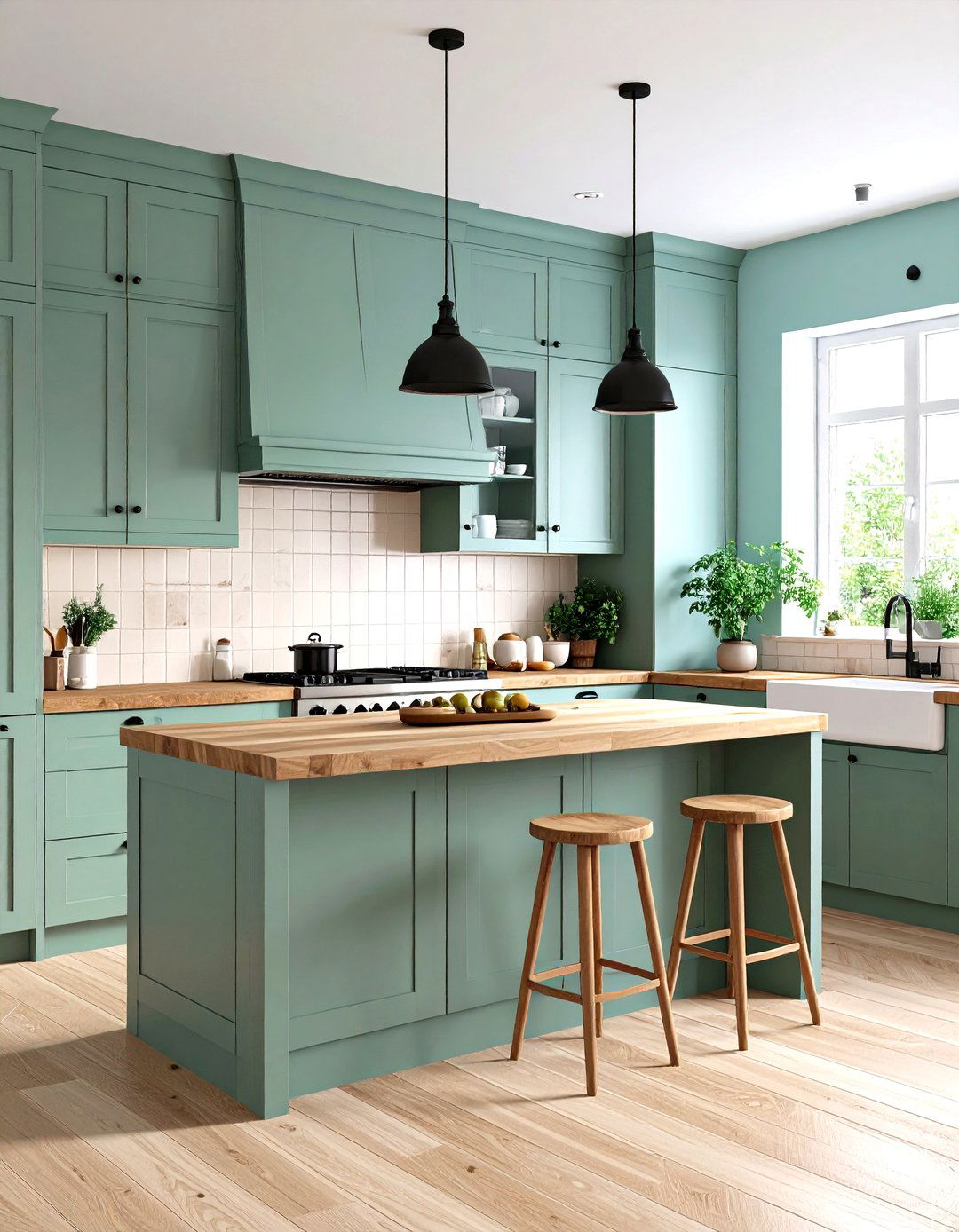 Sage Green Kitchen Cabinets - 30 kitchen cabinet color ideas