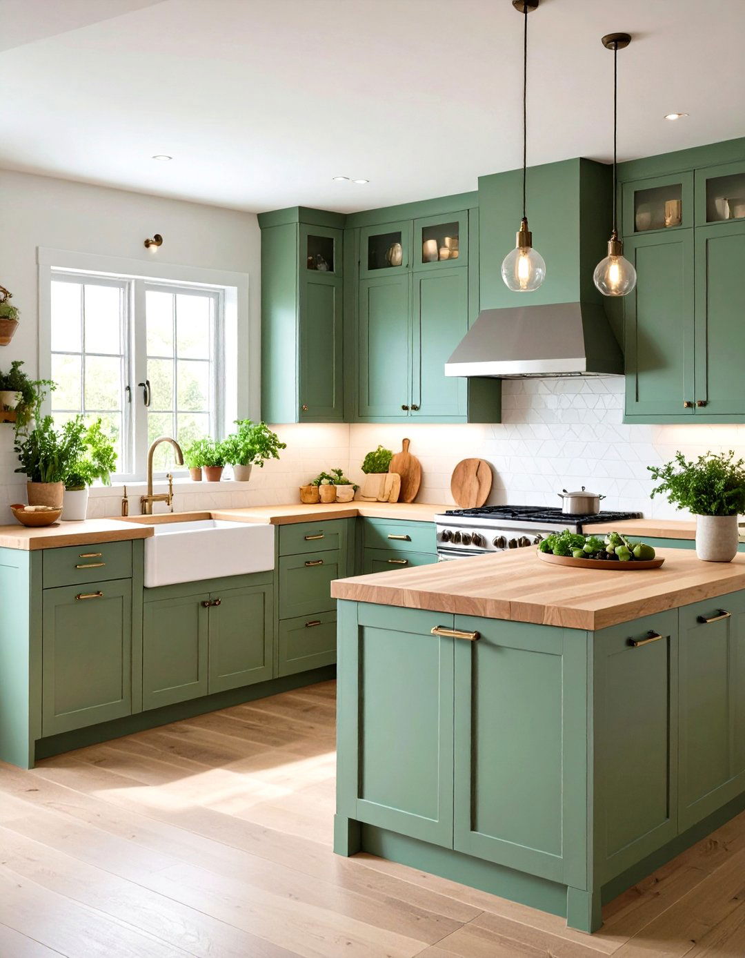 Sage Green Kitchen Cabinets - 30 kitchen cabinets paint ideas