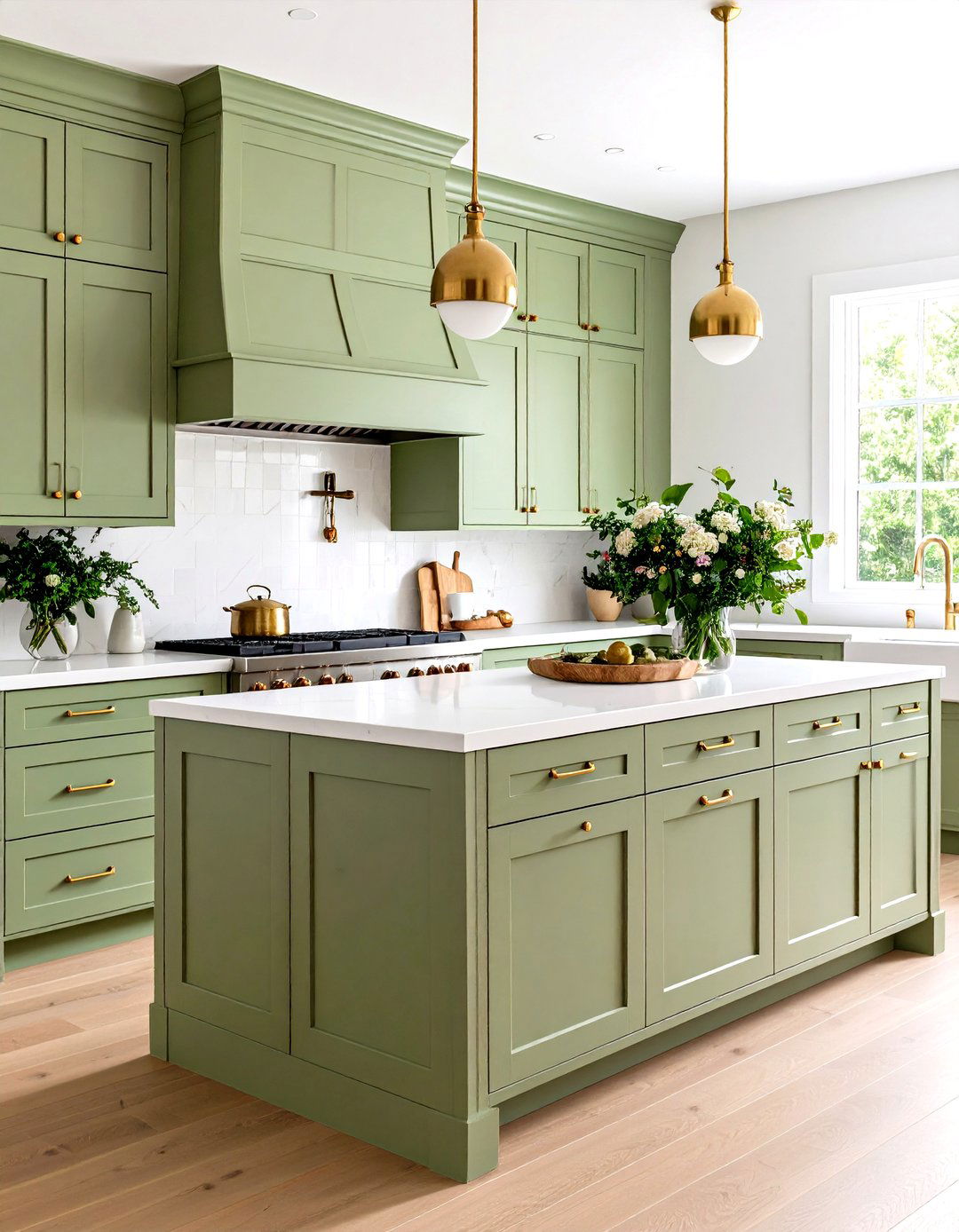 Sage Green Kitchen Cabinets