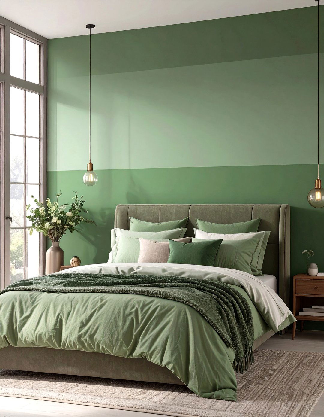 Sage Green Ombre Wall Bedroom - 30 sage green bedroom ideas