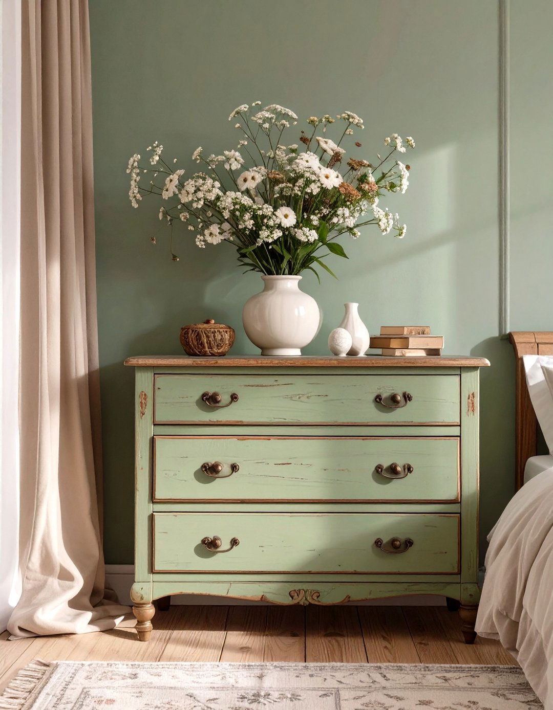 Sage Green Painted Furniture - 30 sage green bedroom ideas