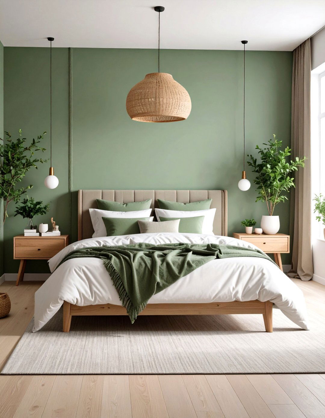 Sage Green Painted Walls - 30 pinterest bedroom ideas