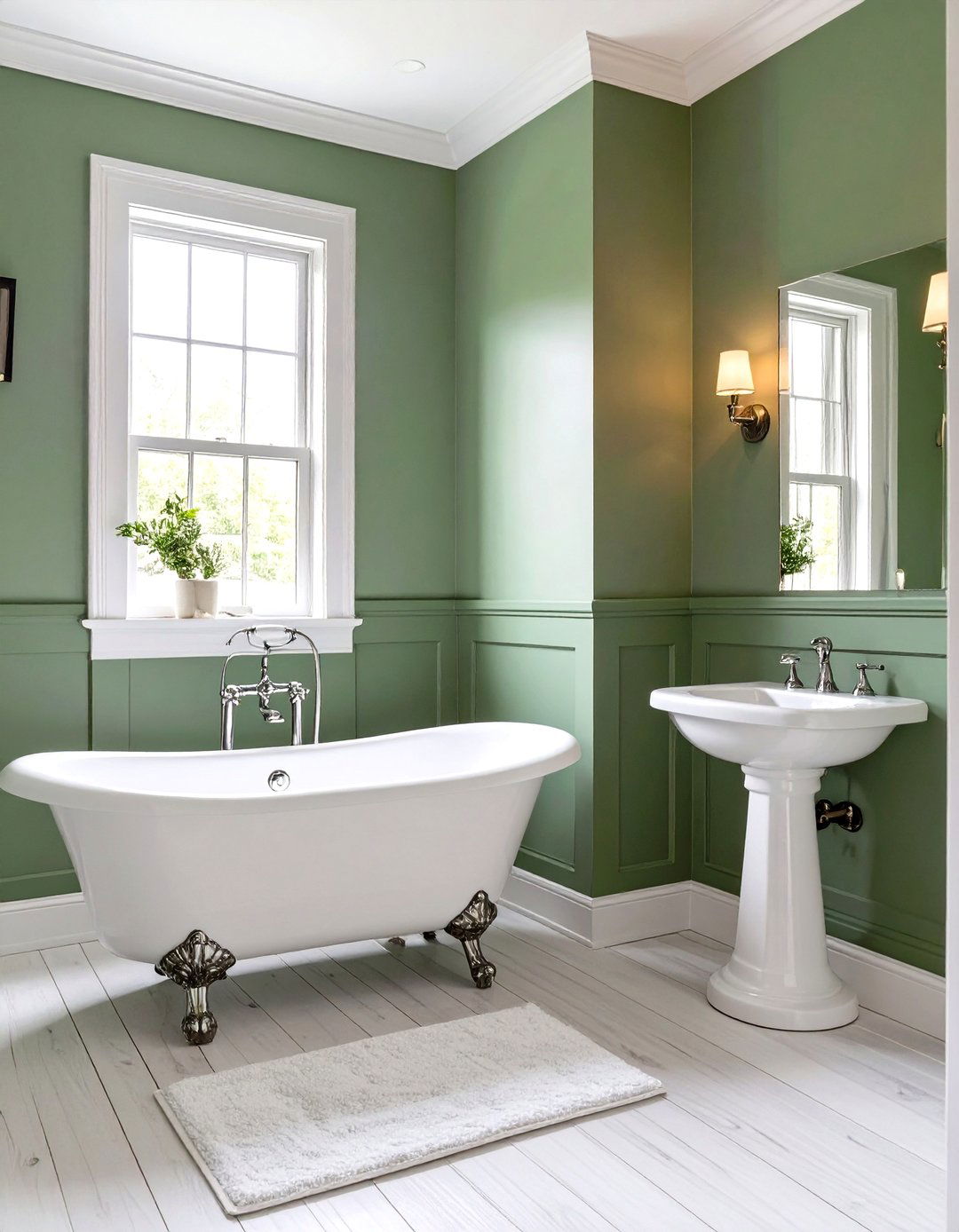 Sage Green Traditional Bathroom - 30 sage green bathroom ideas