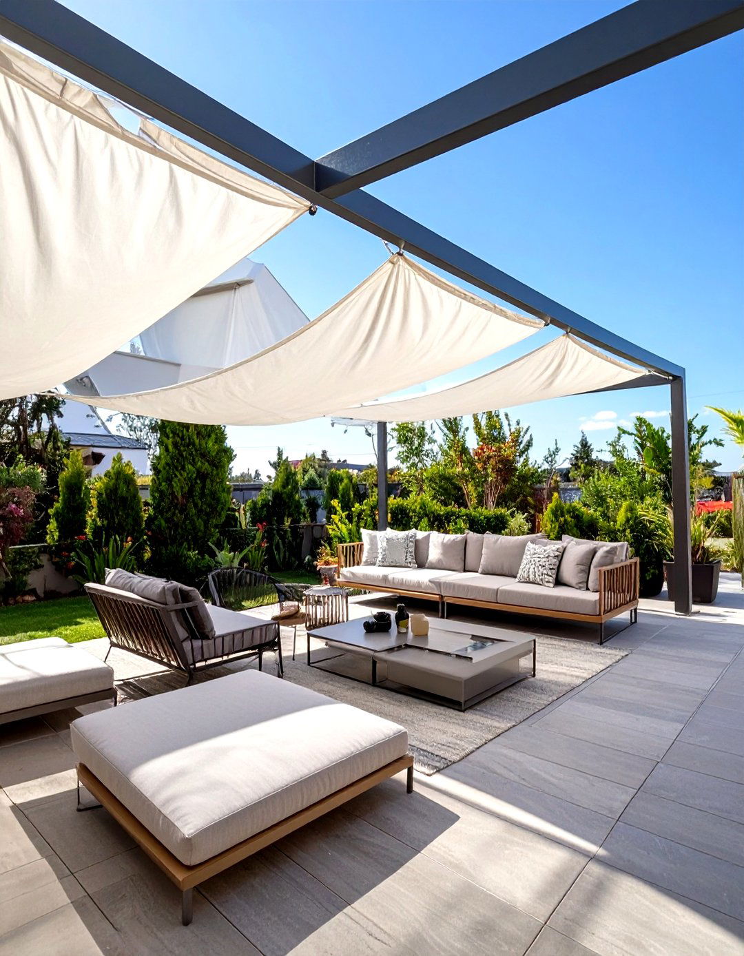 Sail Shade Canopy Patio Roof - 30 cheap patio roof ideas