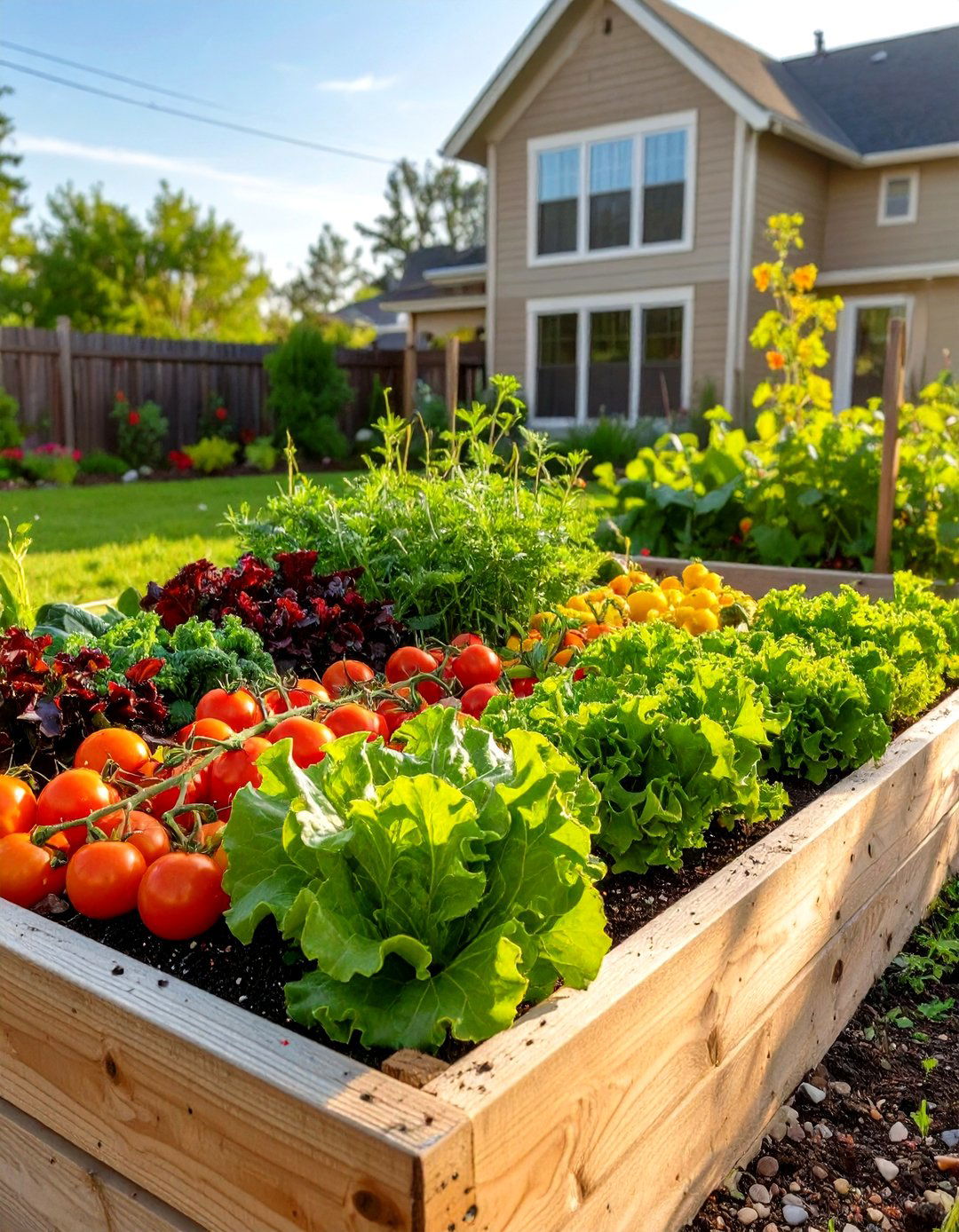 Salad Bar Veggie Garden Bed - 30 veggie garden ideas