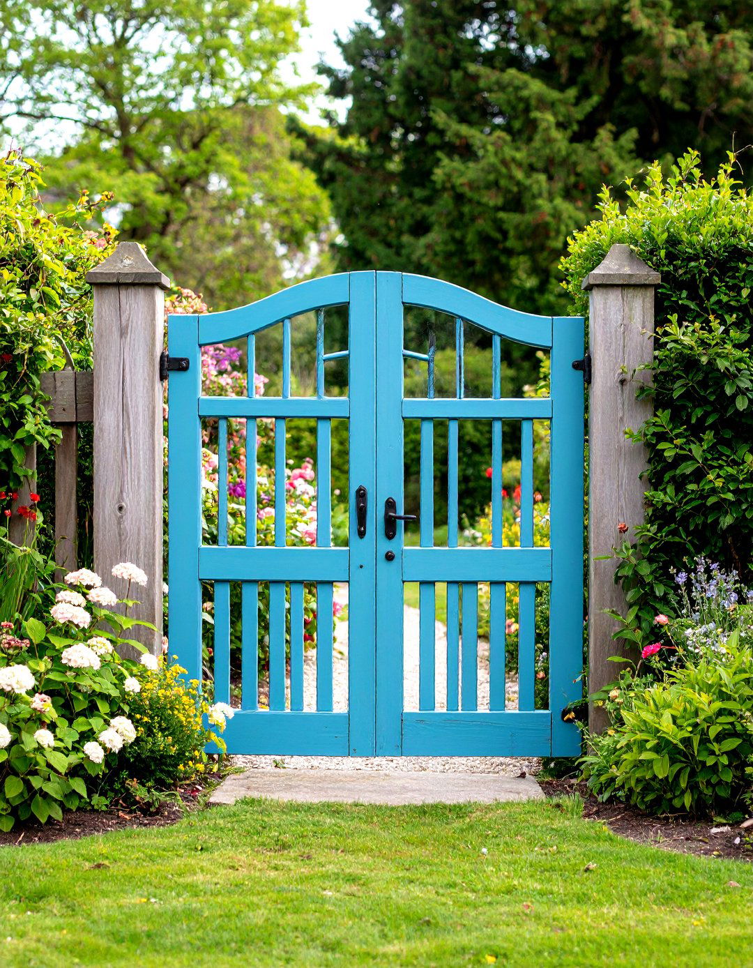 Salvaged Door Garden Gate - 30 garden gate ideas