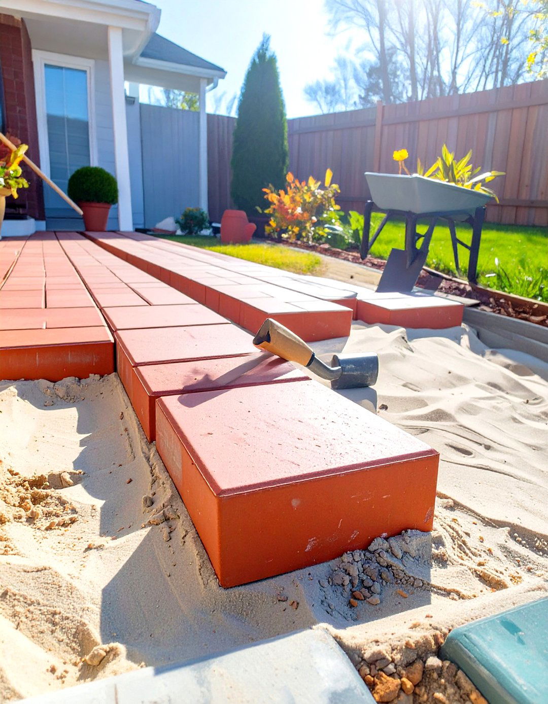 Sand Set Brick Paver Patio - 30 small cheap patio paver ideas