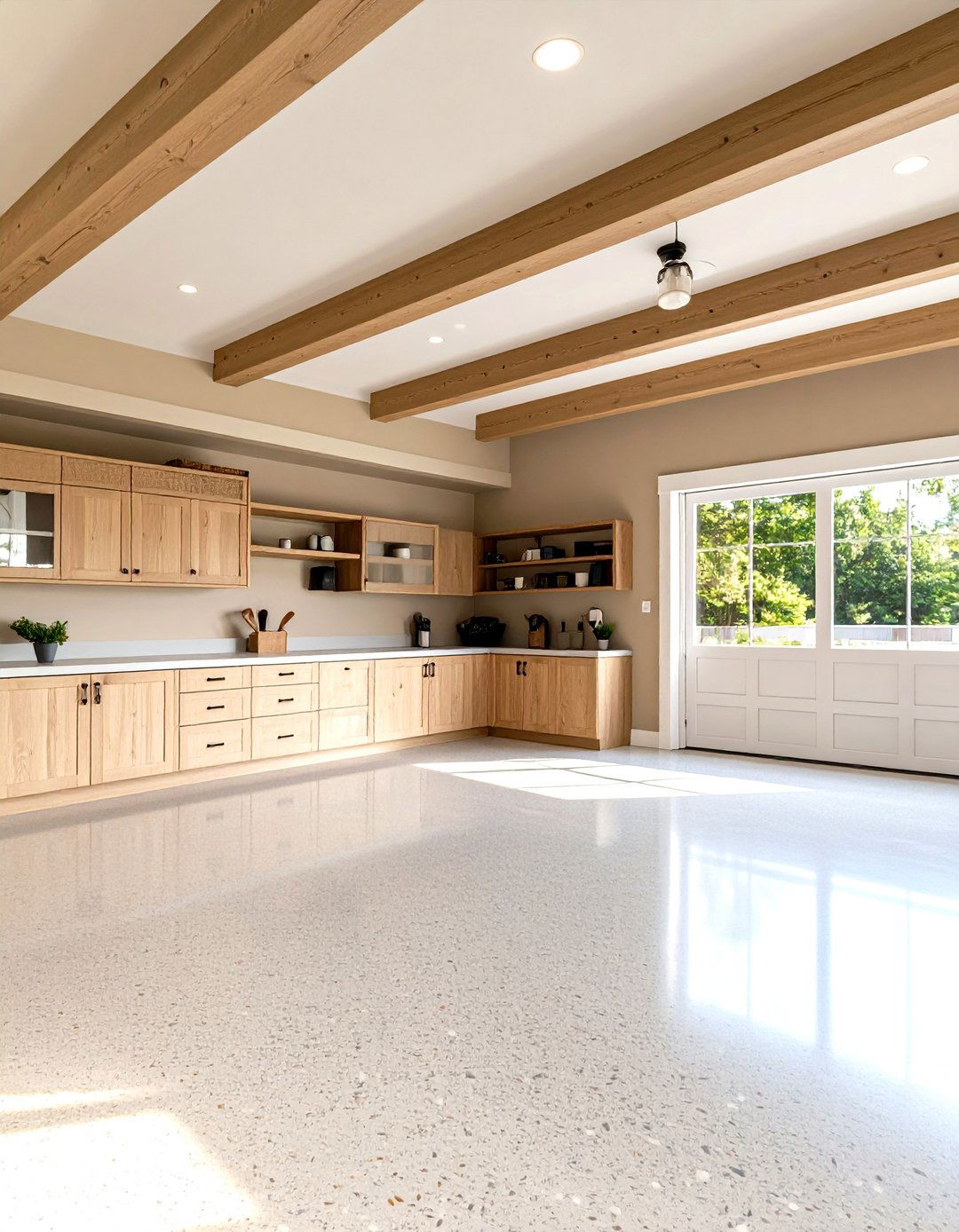 Sandy Beige for a Coastal Feel - 30 garage paint color ideas