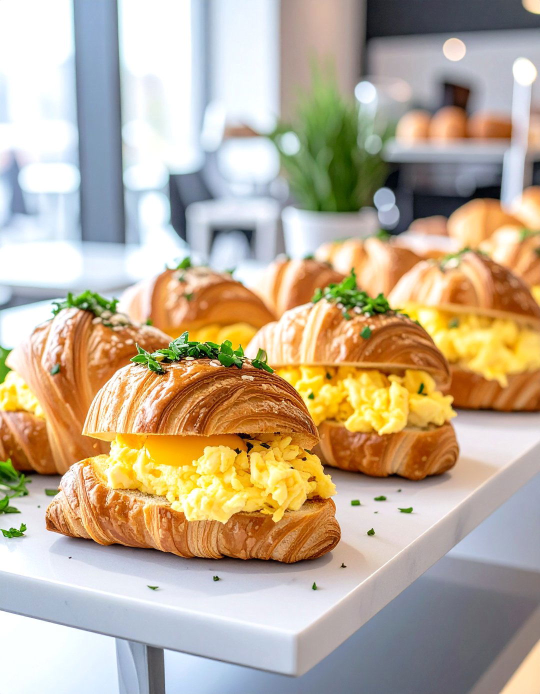 Savory Croissant Sandwiches - 30 office breakfast ideas