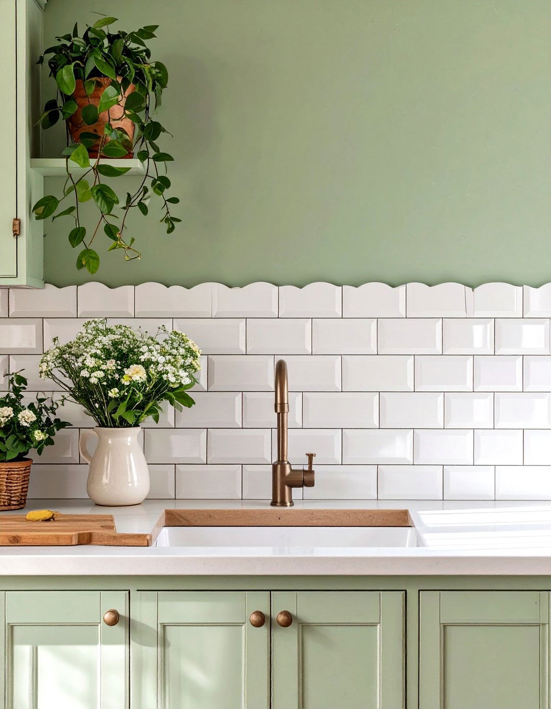 Scalloped Edge Backsplash - 30 backsplash designs