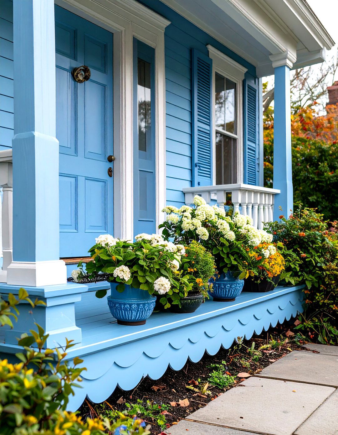 Scalloped Edge Wood Porch Skirting - 30 porch skirting ideas