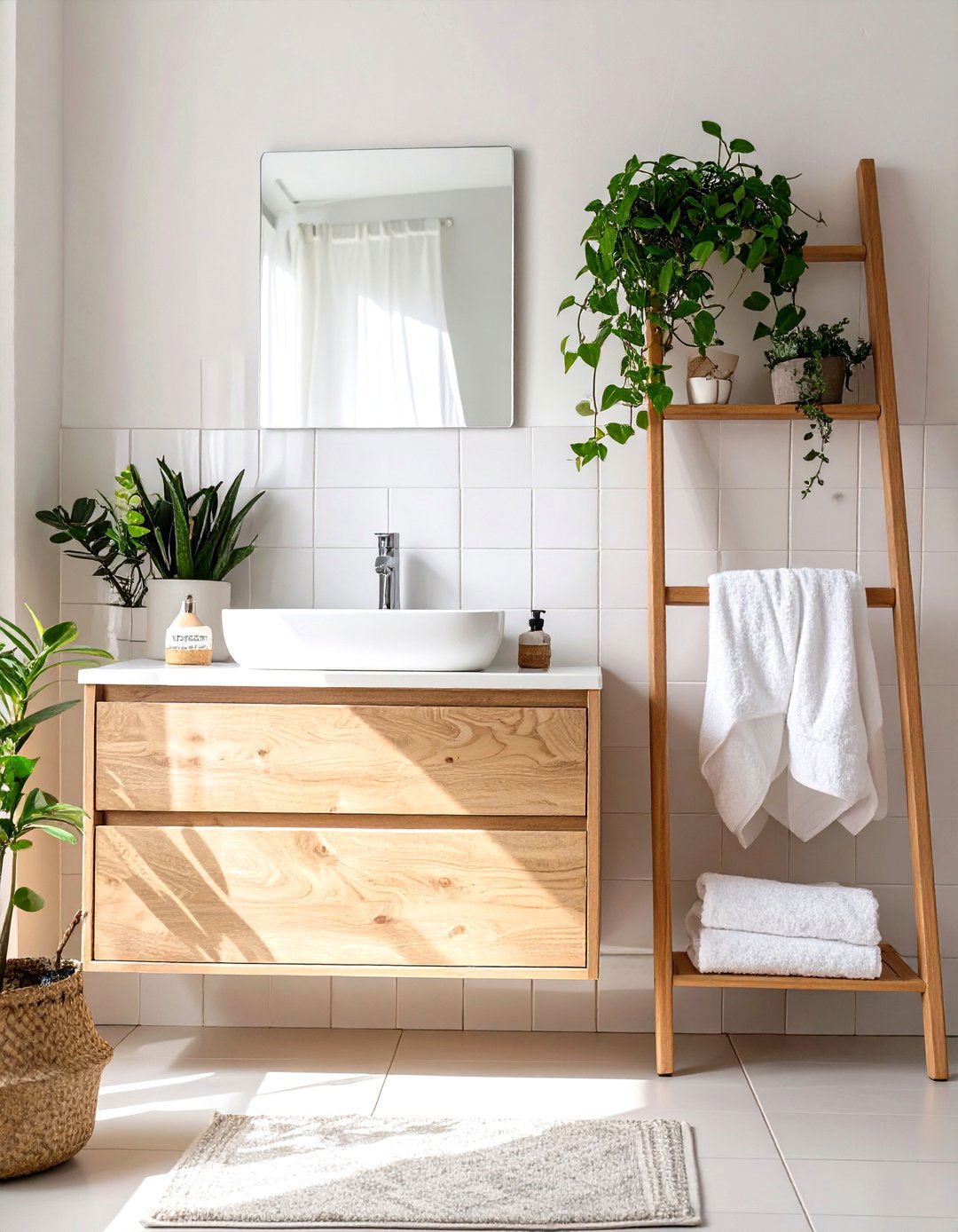 Scandinavian Bathroom Simplicity - 30 bathroom organization ideas