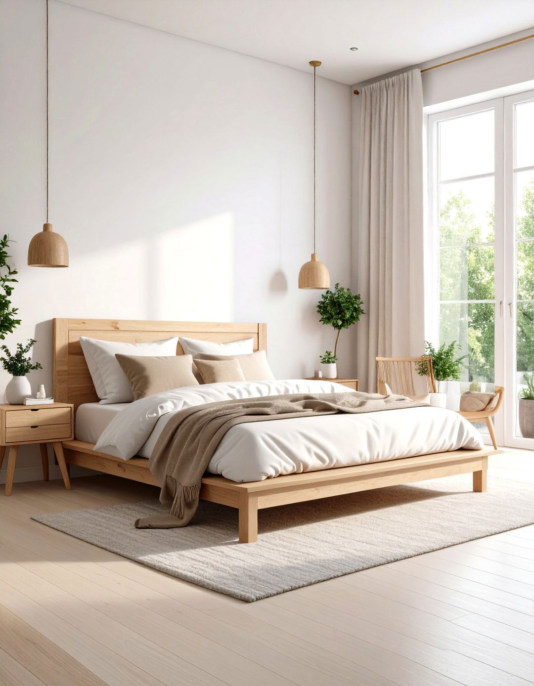 Scandinavian Bedroom with Natural Light - 30 room interior design bedroom ideas