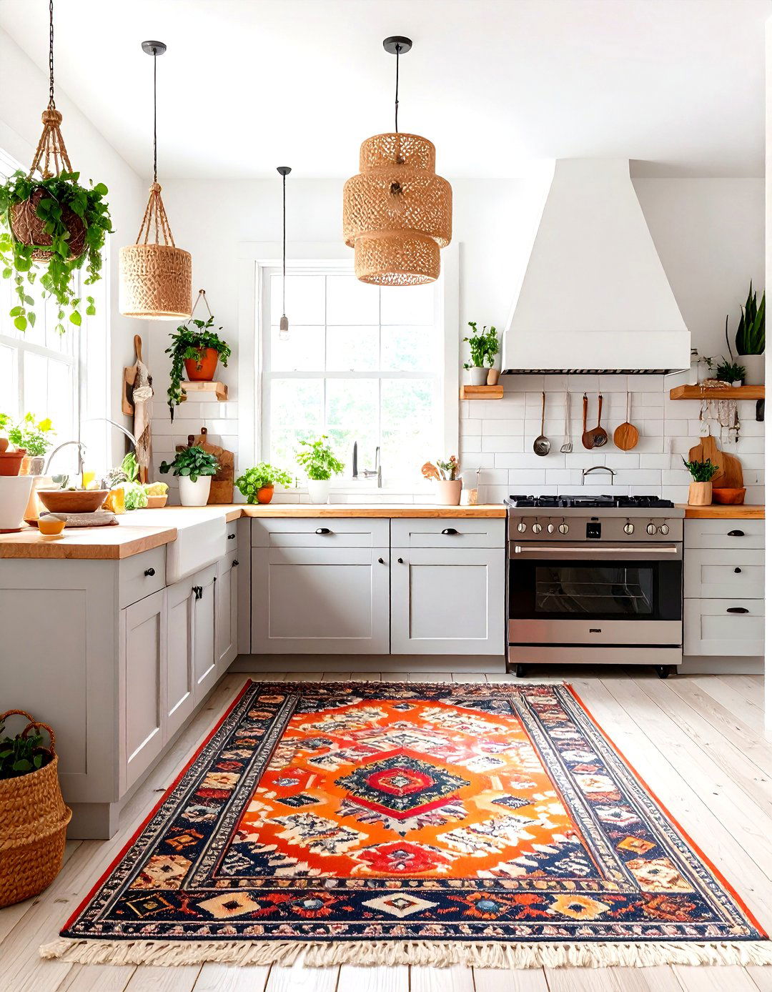 Scandinavian Boho Fusion Kitchen - 30 earthy boho kitchen ideas