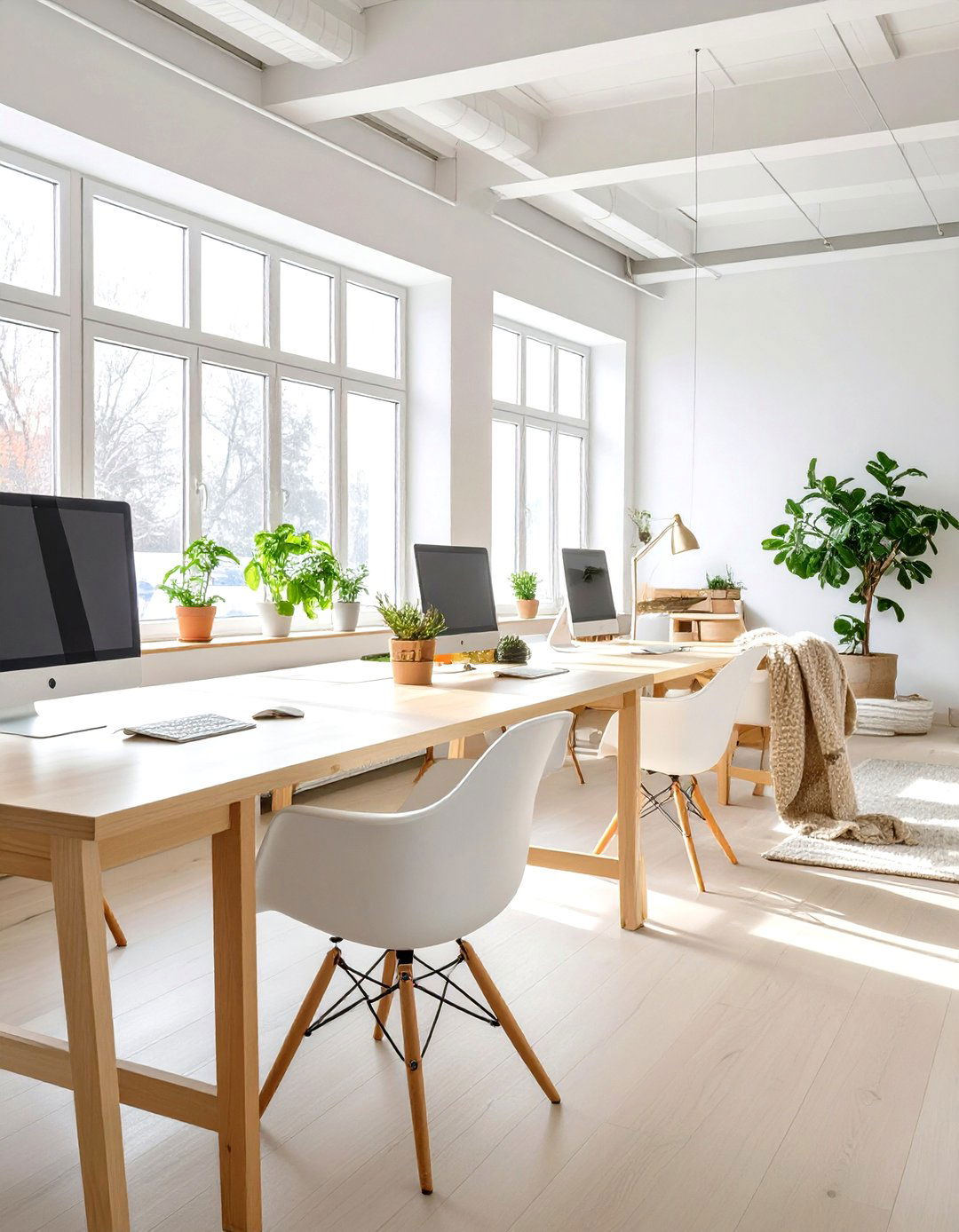 Scandinavian Comfort Workspace - 30 modern office interior design ideas
