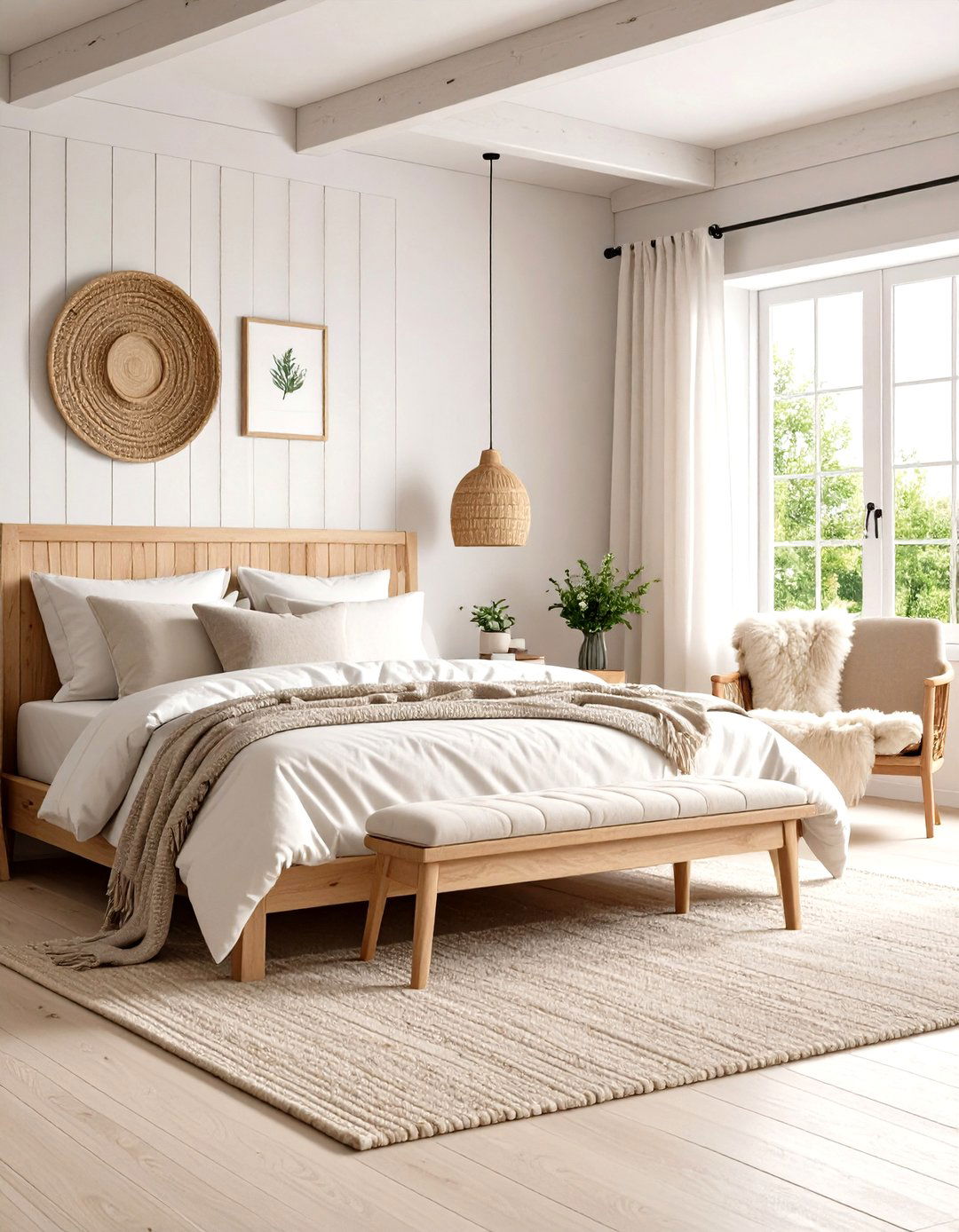 Scandinavian Farmhouse Bedroom Retreat - 30 farmhouse interior design ideas