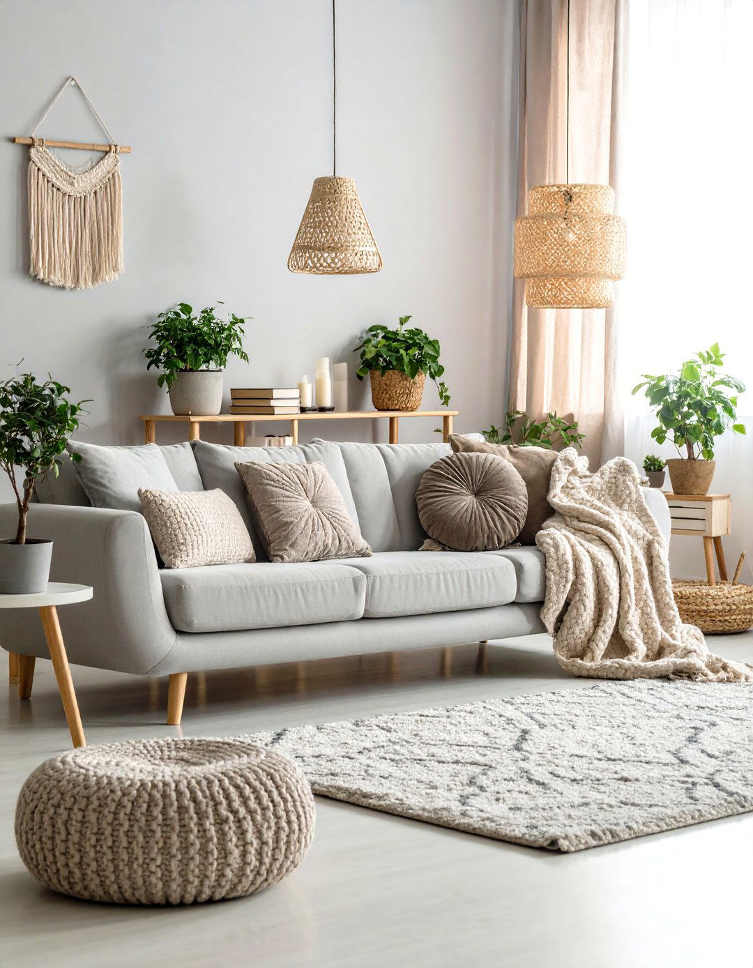 Scandinavian Grey Living Room - 30 grey living room decor ideas