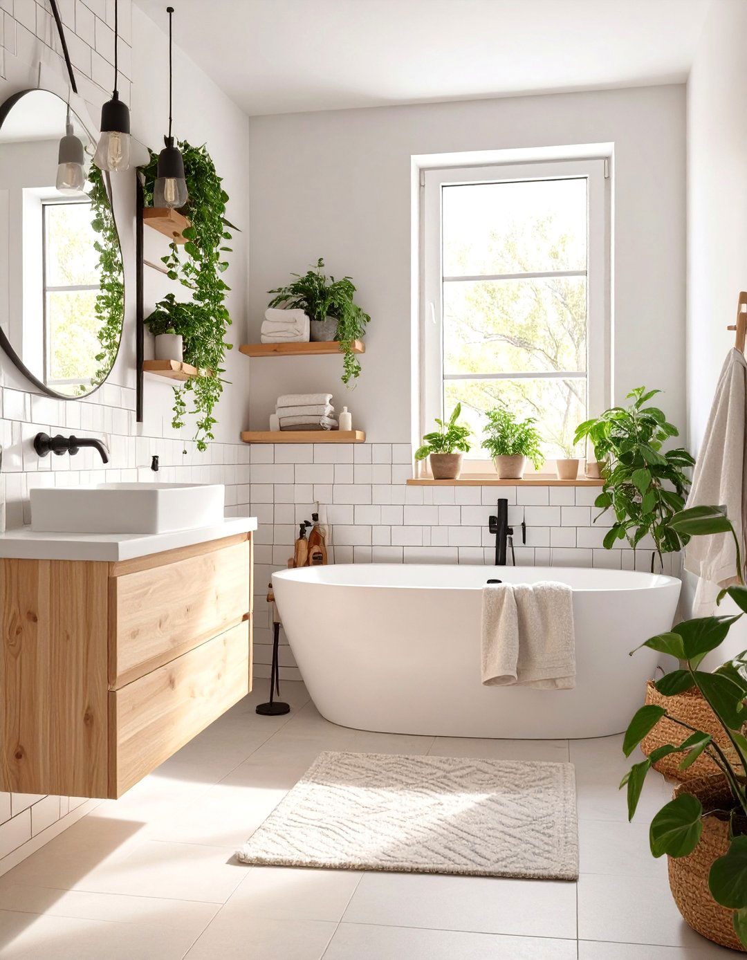 Scandinavian Hygge Bathroom - 30 bathroom makeover ideas
