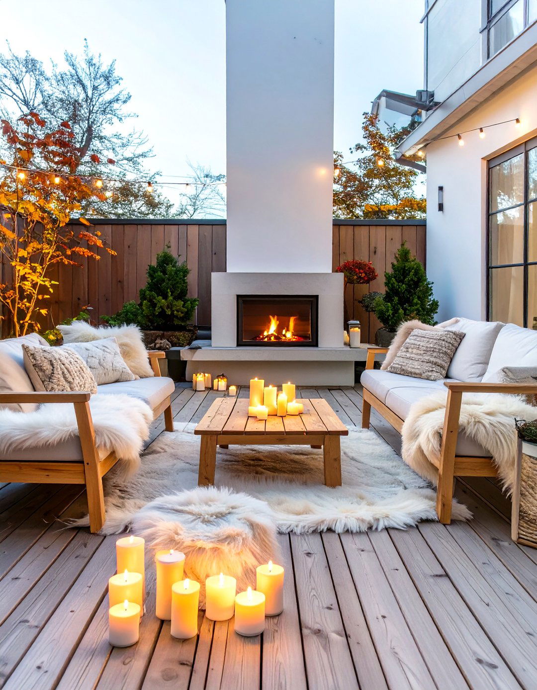 Scandinavian Hygge Deck - 30 deck decorating ideas