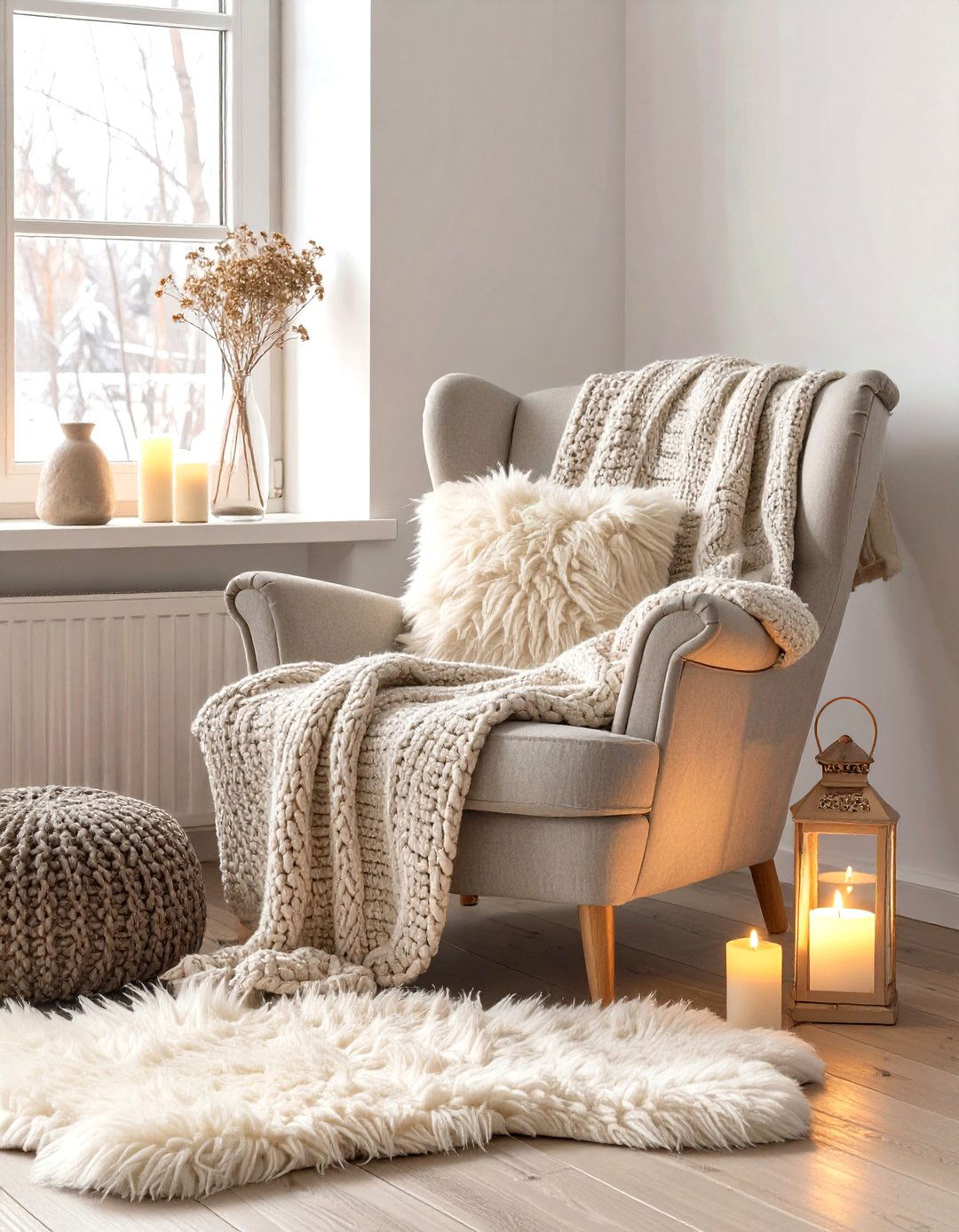 Scandinavian Hygge Nook - 30 interior design simulator ideas