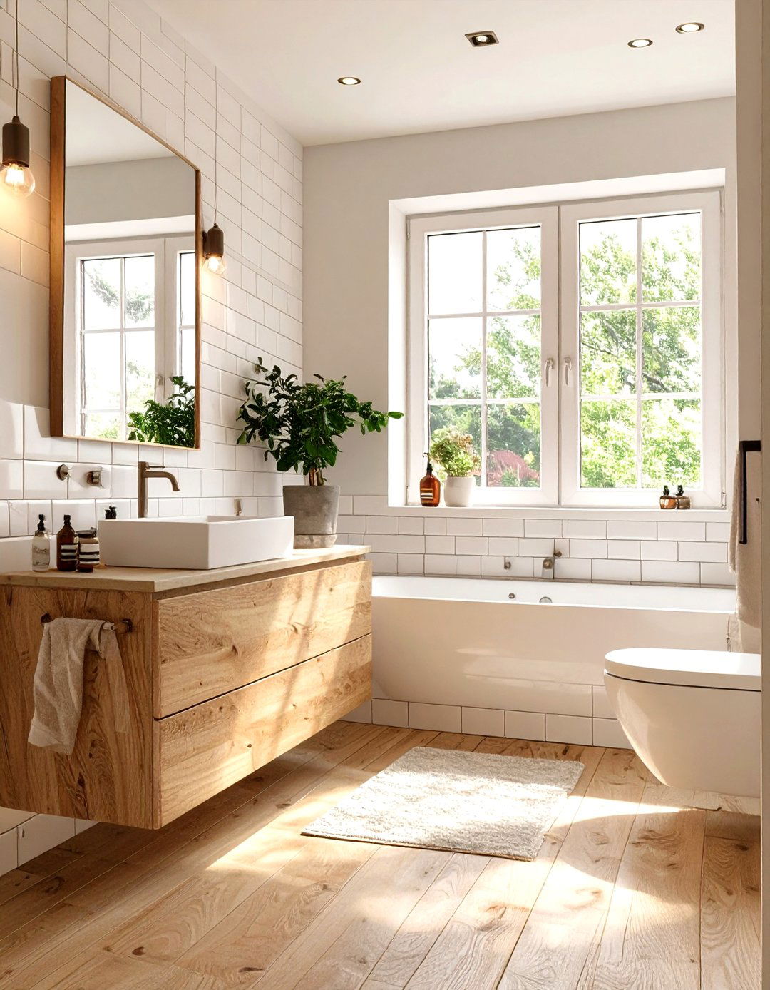 Scandinavian Inspired Bathroom - 30 neutral bathroom ideas