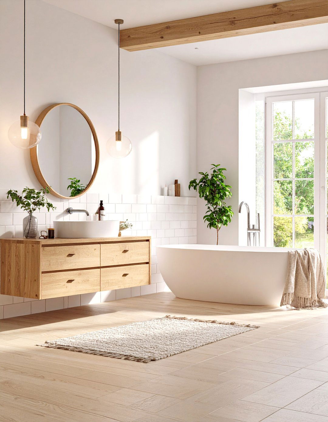 Scandinavian Inspired Bathroom Layout - 30 3d bathroom design ideas