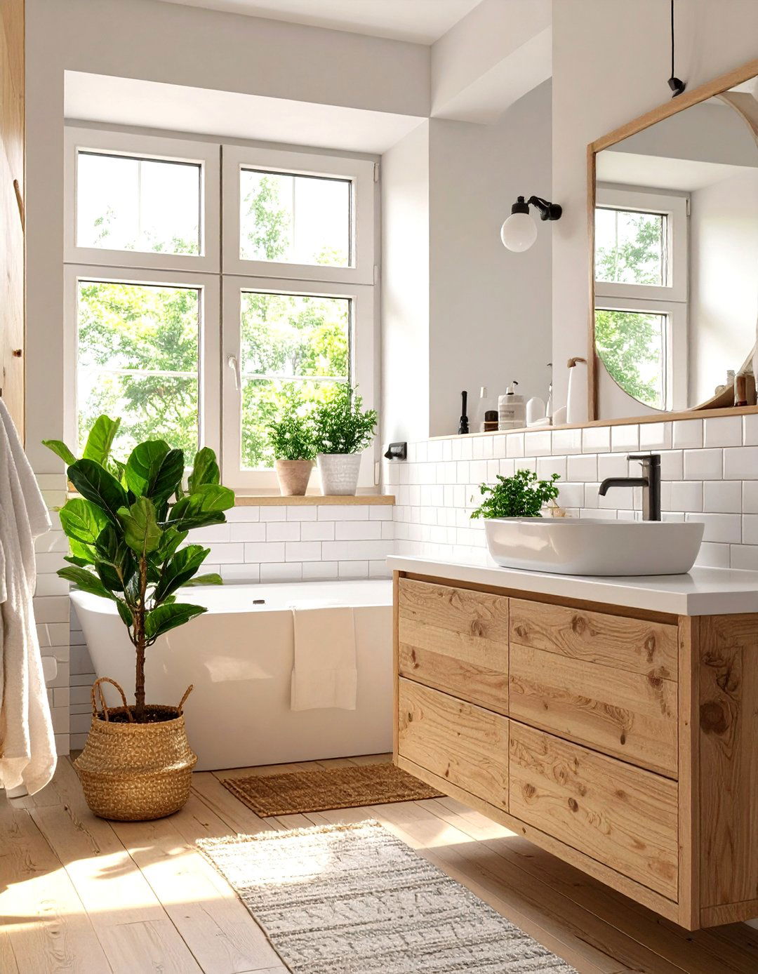 Scandinavian Inspired Bathroom Simplicity - 30 bathroom interior design ideas