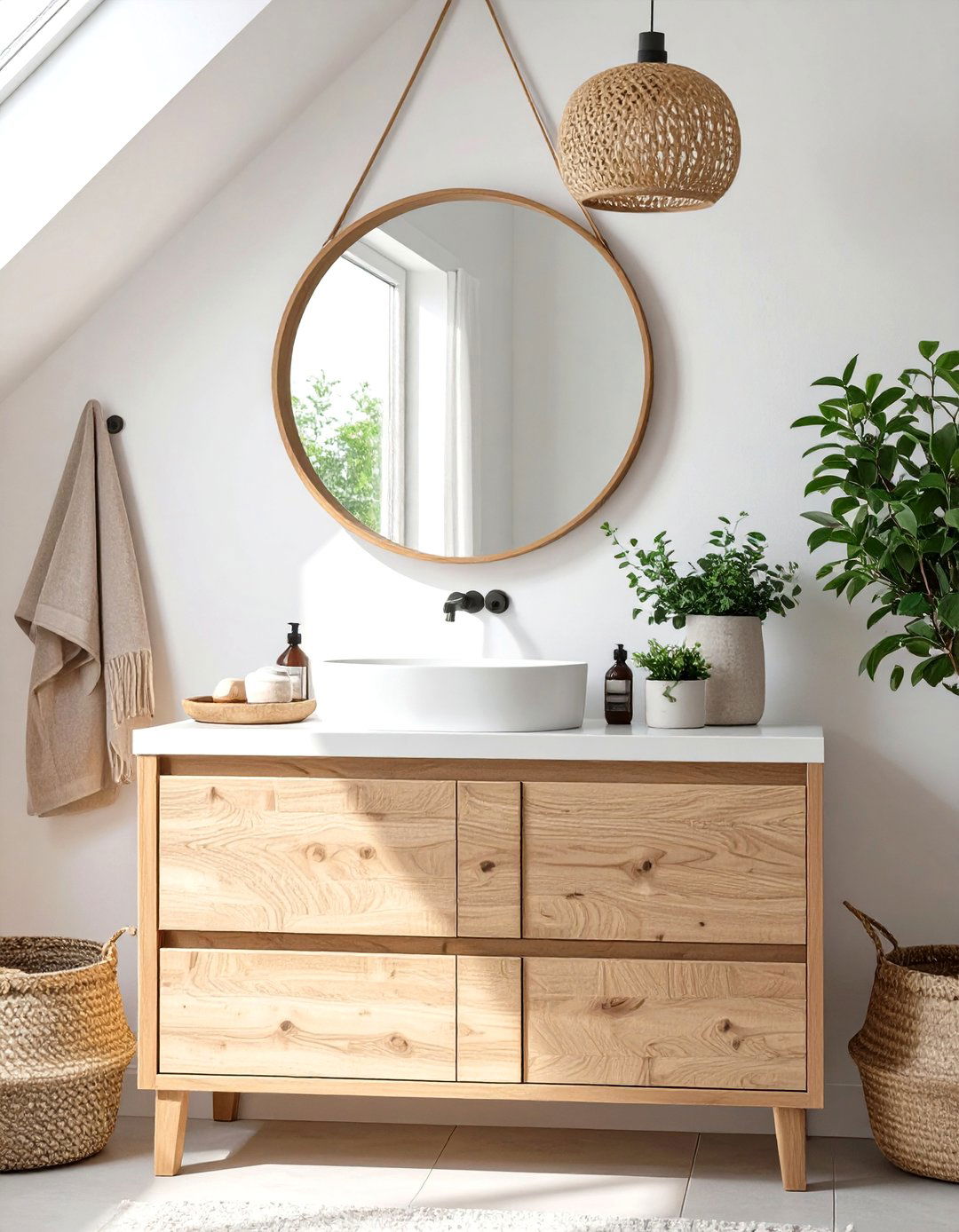 Scandinavian Inspired Bathroom Vanity - 30 bathroom vanity decor ideas