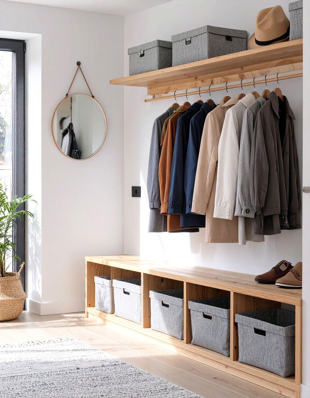 Scandinavian Inspired Brightness - 30 coat closet ideas