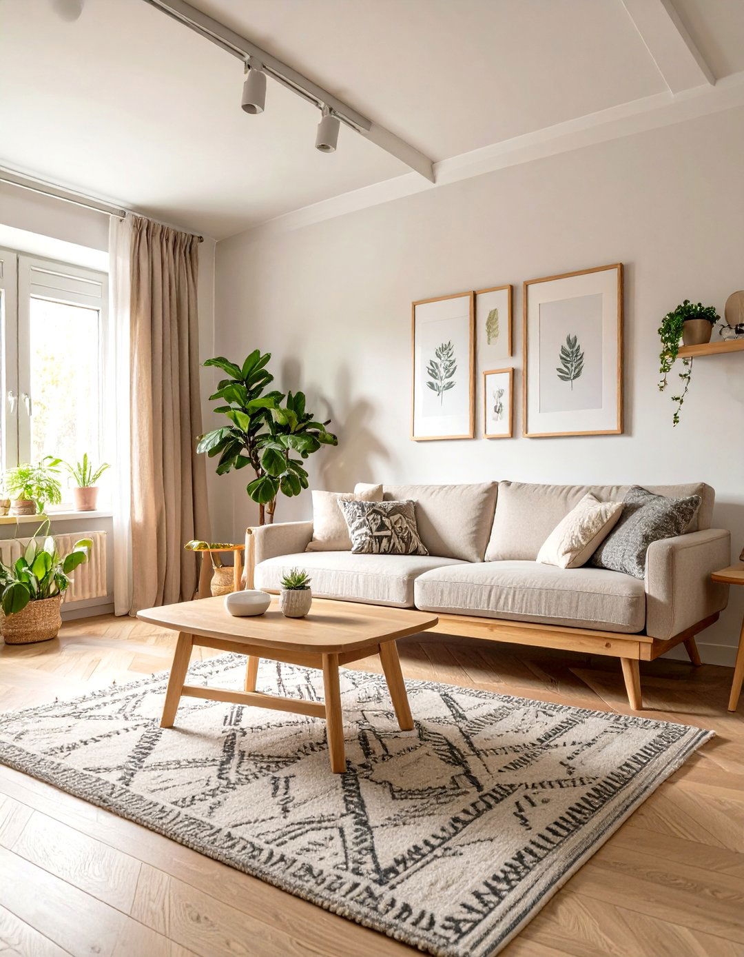 Scandinavian Inspired Cottage Living Room - 30 cottage living room ideas
