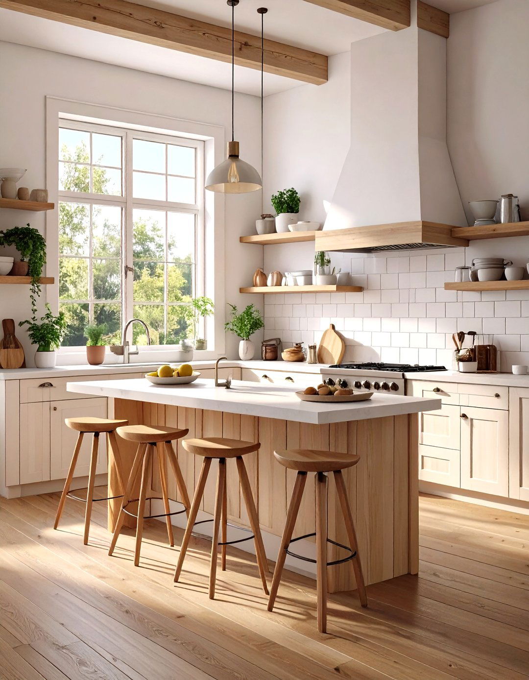 Scandinavian Inspired Farmhouse Kitchen - 30 modern farmhouse kitchen ideas