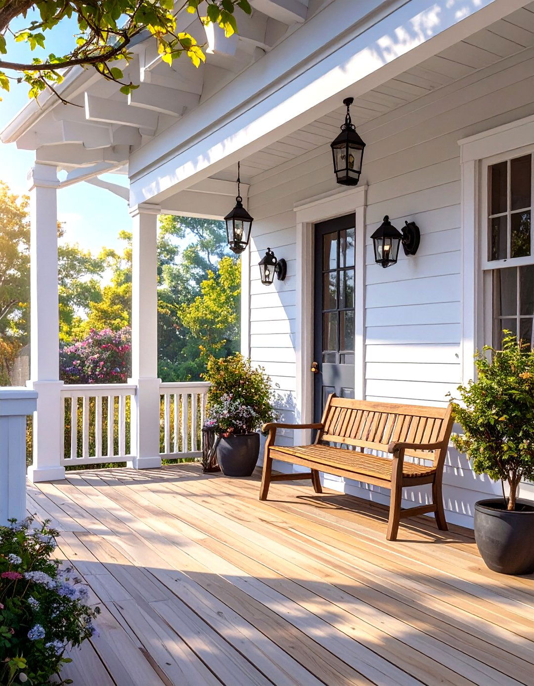 Scandinavian Inspired Front Porch - 30 modern small front porch ideas
