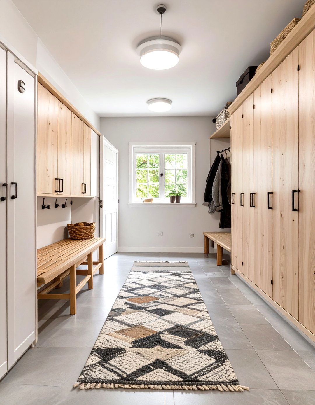 Scandinavian Inspired Garage Mudroom - 30 garage mudroom ideas
