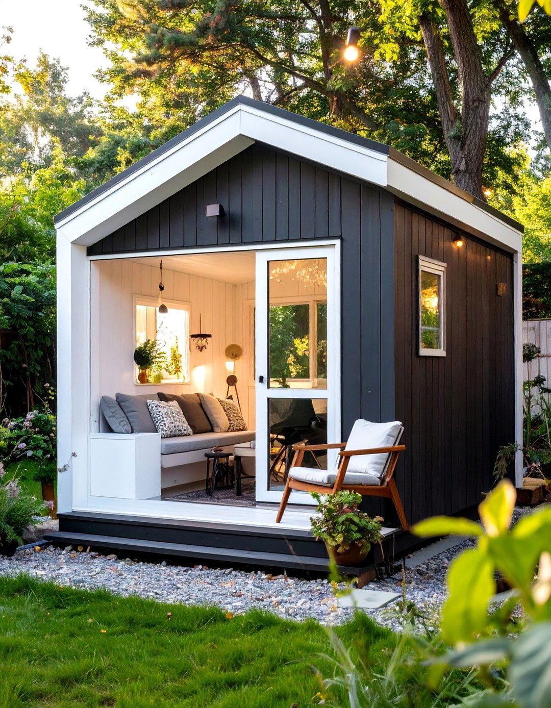 Scandinavian Inspired Guest Shed - 30 backyard shed ideas