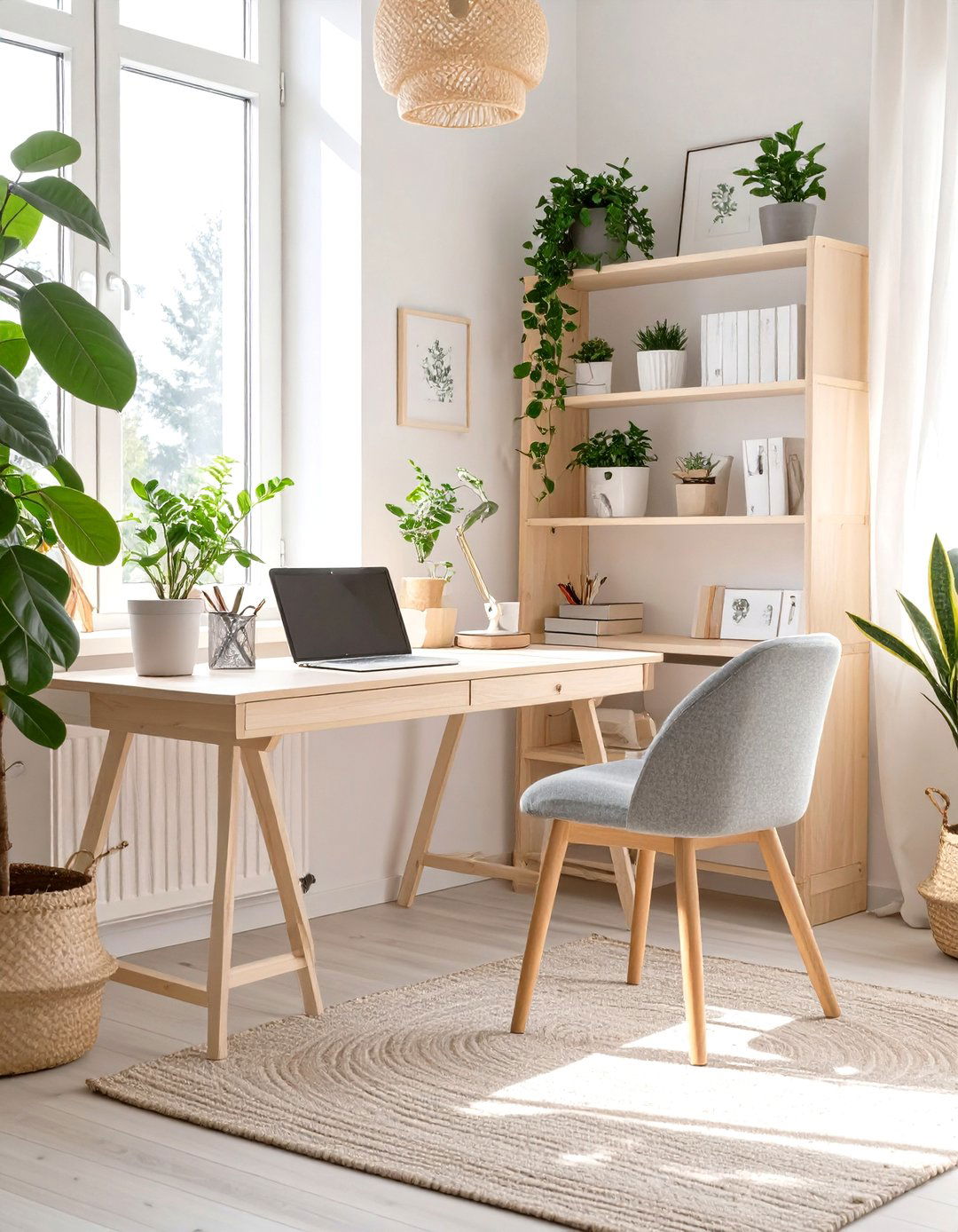 Scandinavian Inspired Home Office - 30 home office decorating ideas