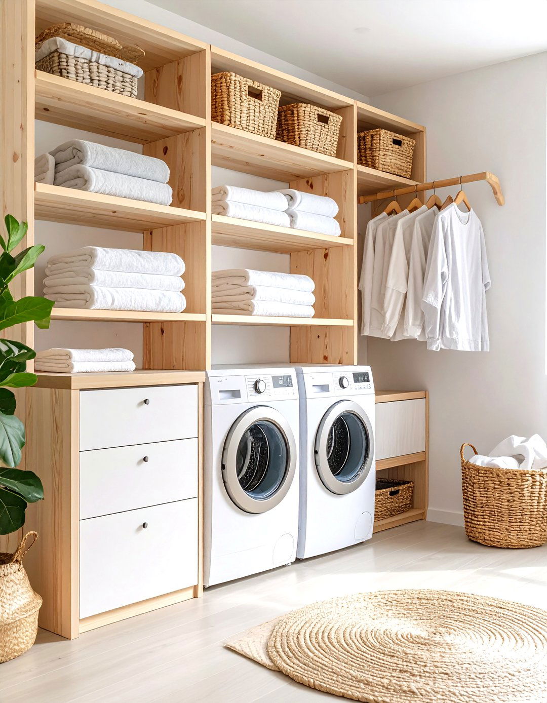 Scandinavian Inspired Laundry Design - 30 laundry room closet ideas