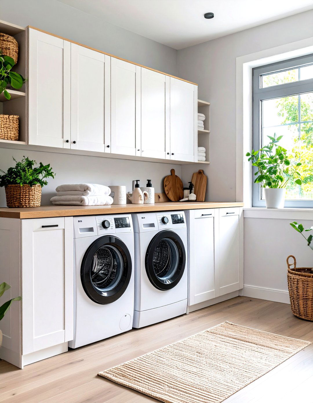 Scandinavian Inspired Laundry Room - 30 laundry room color ideas