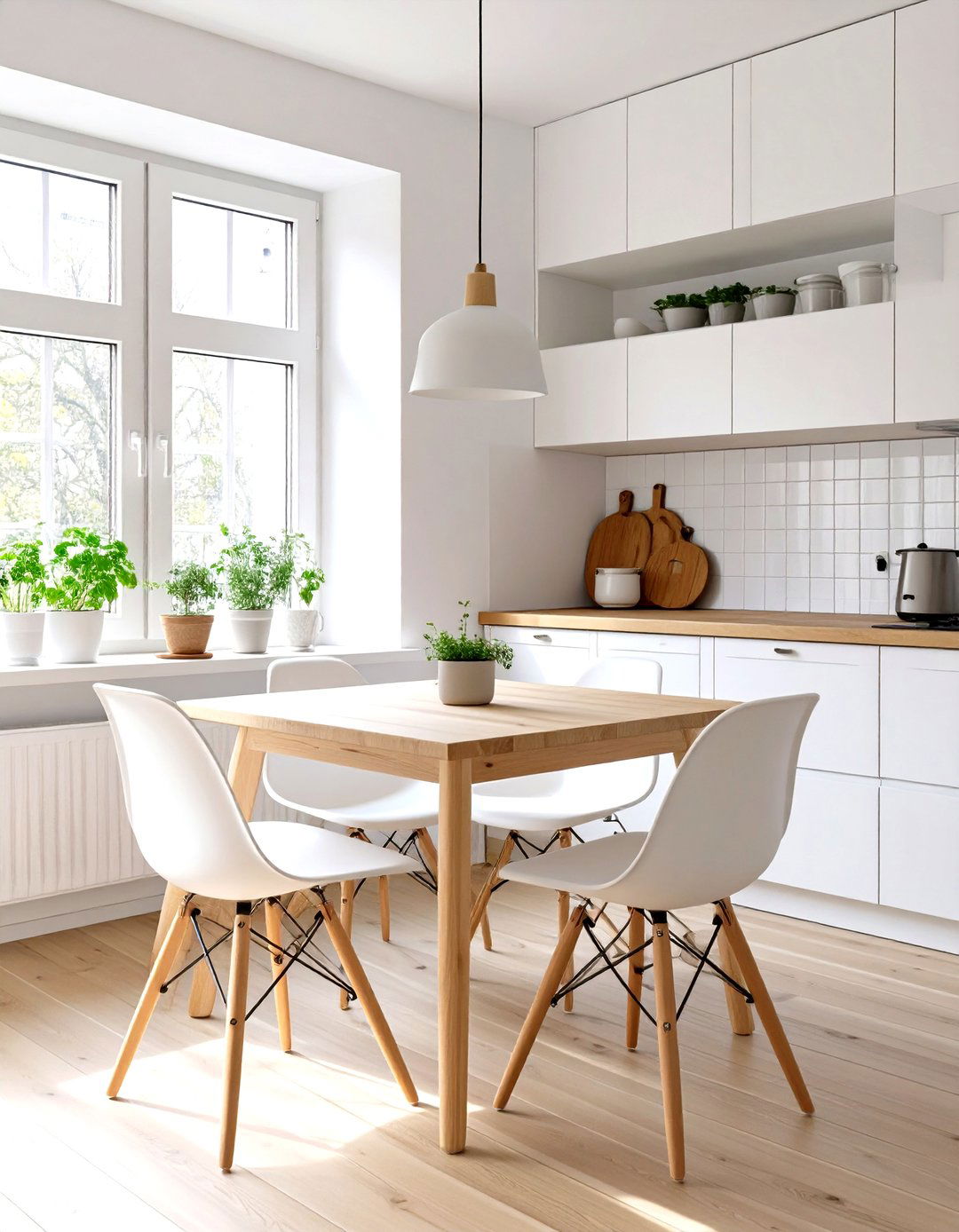 Scandinavian Inspired Minimalist Kitchen Nook - 30 small kitchen nook ideas